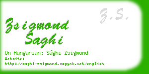 zsigmond saghi business card