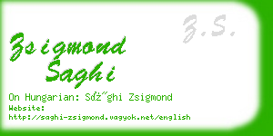 zsigmond saghi business card